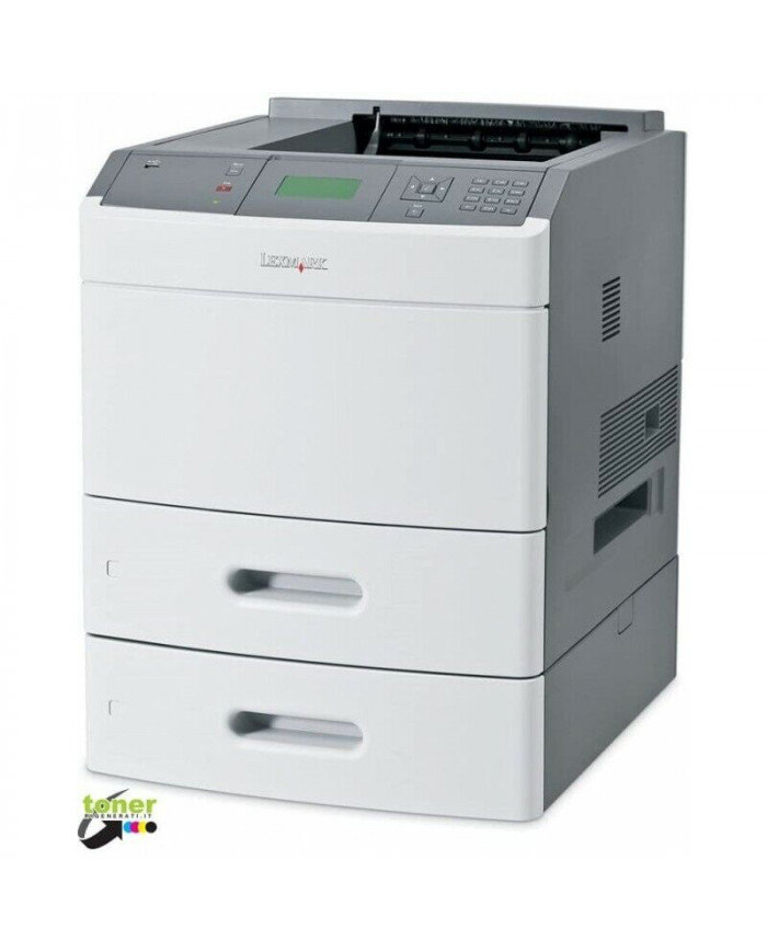 Lexmark T654n stampante laser bianco nero doppio cassetto - rete - usata Lexmark T654n stampante laser bianco nero doppio cassetto - rete - usata