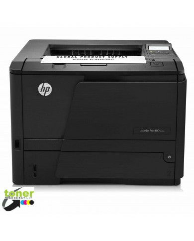 Stampante laser bianco e nero HP Laserjet PRO 400 M401A 1500 stampe rigenerata Stampante laser bianco e nero HP Laserjet PRO 400 M401A 1500 stampe rigenerata