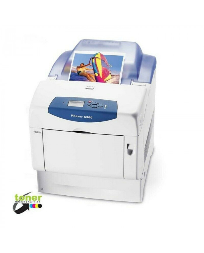 Stampante laser a colori  Xerox Phaser 6360DN - a4 rete fronteretro - rigenerata Stampante laser a colori  Xerox Phaser 6360DN - a4 rete fronteretro - rigenerata