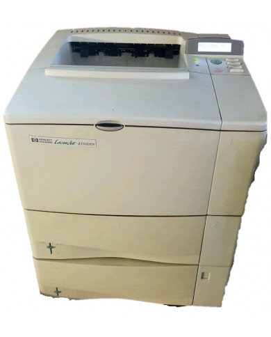 Stampante laser bianco nero Hp Laserjet 4100dtn rete duplex A4 Usb - usato Stampante laser bianco nero Hp Laserjet 4100dtn rete duplex A4 Usb - usato