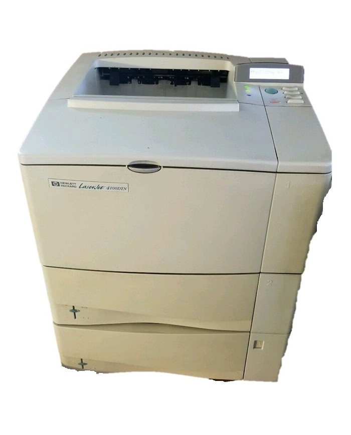 Stampante laser bianco nero Hp Laserjet 4100dtn rete duplex A4 Usb - usato Stampante laser bianco nero Hp Laserjet 4100dtn rete duplex A4 Usb - usato