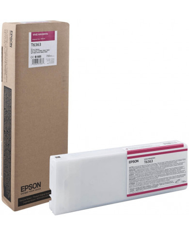 Cartuccia inchiostro originale Epson T6363 C13T636300 magenta Stylus Pro 7700 Cartuccia inchiostro originale Epson T6363 C13T636300 magenta Stylus Pro 7700