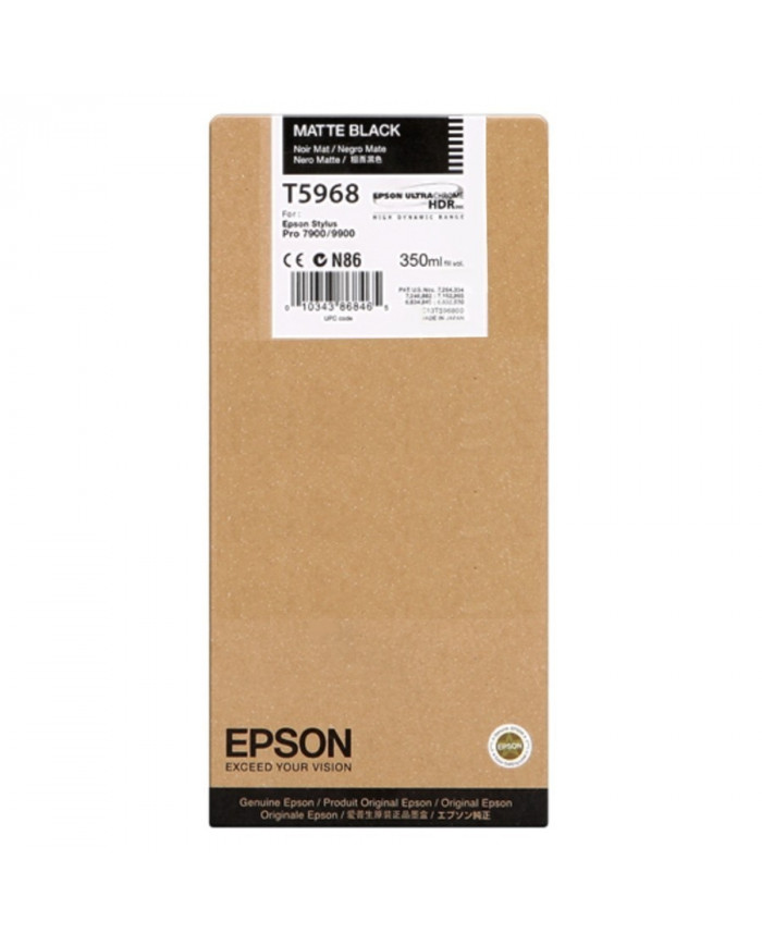 Cartuccia inchiostro originale Epson T5968 C13T596800 nero matte Stylus Pro 7700