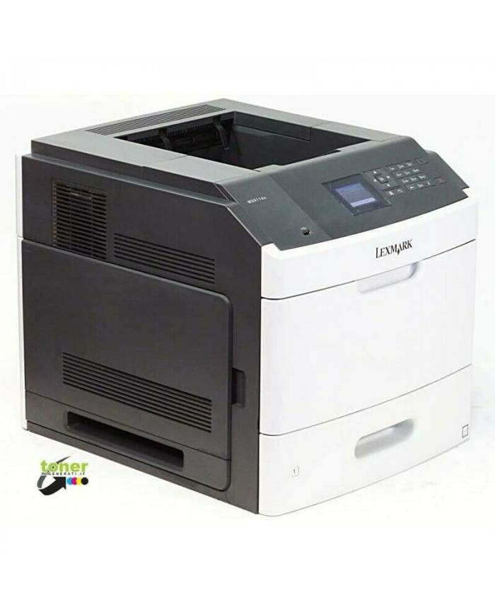Stampante laser Lexmark MS811N bianco nero usb rete 88000 stampe rigenerata
