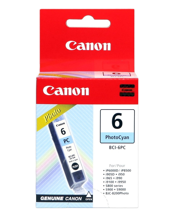 Cartuccia Originale Canon Photo ciano 4709A002 BCI-6PC Pixma Ip6000