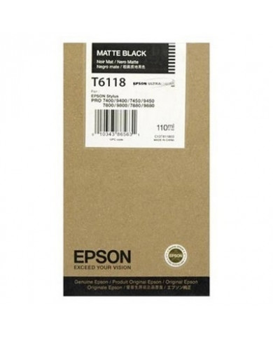 Cartuccia Originale Epson T6118 C13T611800 nero Cartuccia Originale Epson T6118 C13T611800 nero