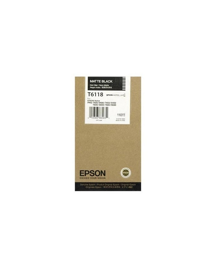 Cartuccia Originale Epson T6118 C13T611800 nero Cartuccia Originale Epson T6118 C13T611800 nero