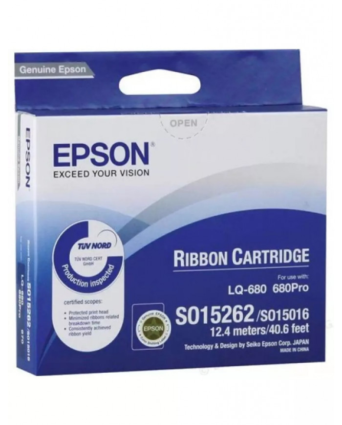 Cartuccia Originale nastro Epson Ribbon S015262 nero