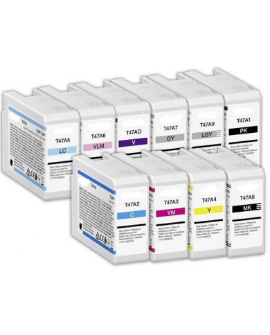 50ML Ciano-Light PG Comp Epson SureColor SC-P900C13T47A500 50ML Ciano-Light PG Comp Epson SureColor SC-P900C13T47A500