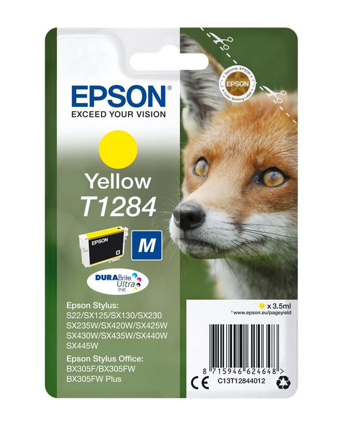 Cartuccia inchiostro originale Epson T1284 giallo nuovo