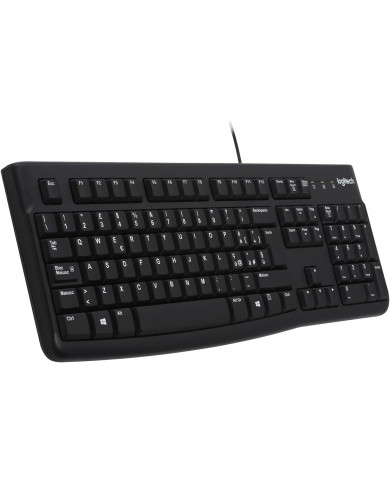 Logitech k120 Tastiera pc layout italiano con cavo - nuova