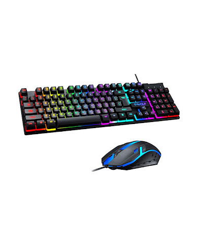 ARRANGO ASM76394 Set Tastiera e Mouse Ergonomici Con Retroilluminazione - nuova