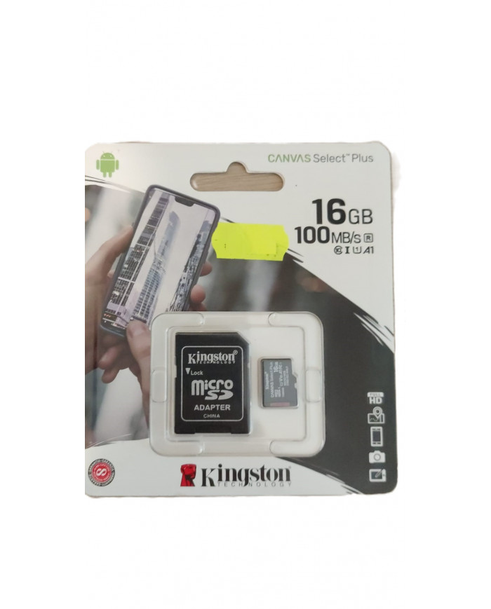 Kingston 16GB scheda memoria microSD Classe 10 micro sdhc 100MB/s
