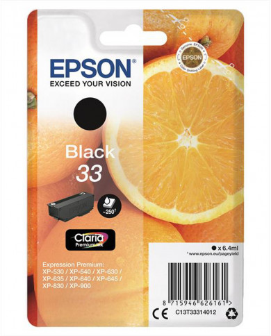 Cartuccia Originale Epson T3331 c13t33314022 nero Cartuccia Originale Epson T3331 c13t33314022 nero