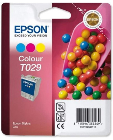 Cartuccia Originale Epson T029 Epson Stylus C60 multicolor Cartuccia Originale Epson T029 Epson Stylus C60 multicolor