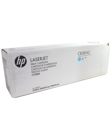 Cartuccia toner originale HP CB381AC ciano CP6015 CM6030mfp Cartuccia toner originale HP CB381AC ciano CP6015 CM6030mfp