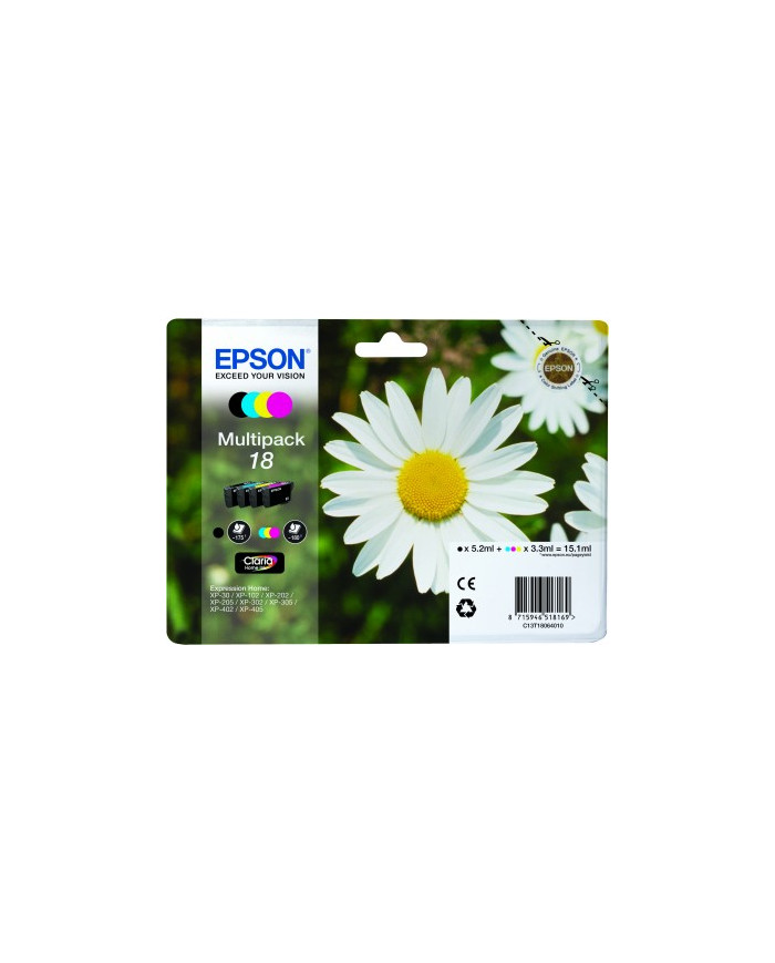 Cartuccia inchiostro originale multipack Epson 18 C13T18064010 nuovo