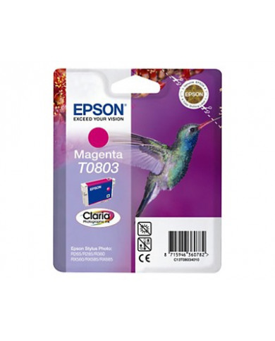 Cartuccia inchiostro originale Epson Magenta T0803 C13T08034020 nuovo Cartuccia inchiostro originale Epson Magenta T0803 C13T08034020 nuovo