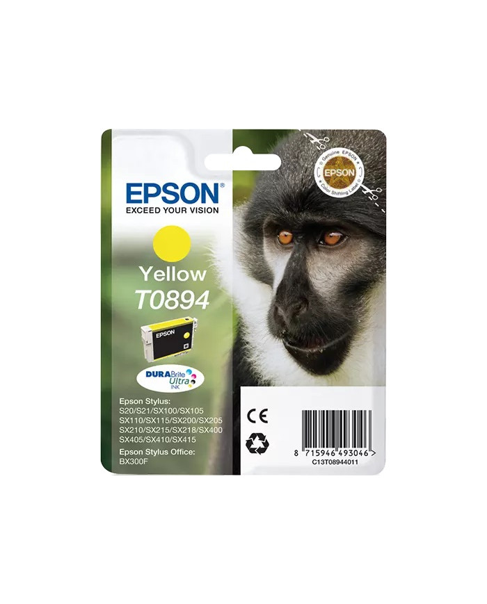 Cartuccia inchiostro originale Epson giallo T0894 nuovo