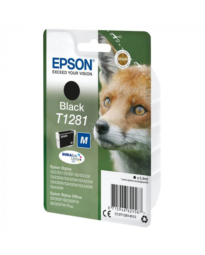 Cartuccia Originale epson T1281 nero Sx125 SX130 C13T12814021 Cartuccia Originale epson T1281 nero Sx125 SX130 C13T12814021