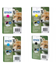 Kit 4 cartucce originali epson T1281 T1282 T1283 T1284 S22 Sx125 SX130 Kit 4 cartucce originali epson T1281 T1282 T1283 T1284 S22 Sx125 SX130