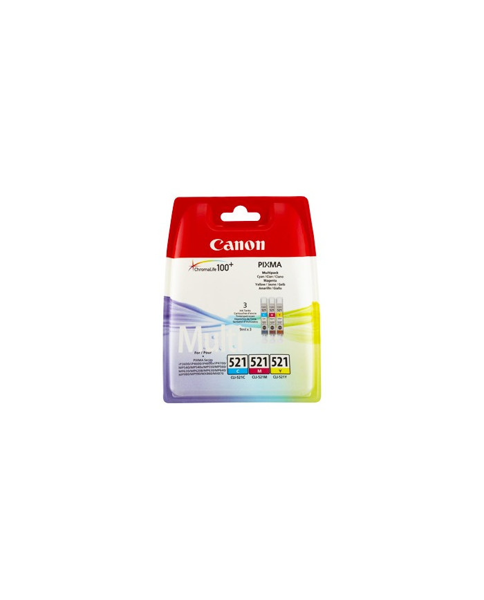 Cartuccia Multipack Originale Canon Serie 521 CLI521 tricromia 2934B007AA nuovo