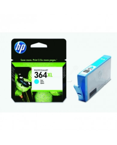 Cartuccia Originale HP 364XL ciano photosmart B8550 CB323EE nuovo