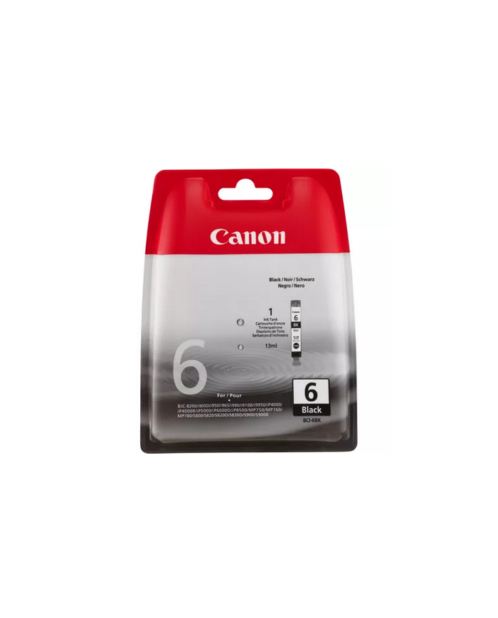 Cartuccia Originale Canon BCI6BK nero 4705A021AA nuovo