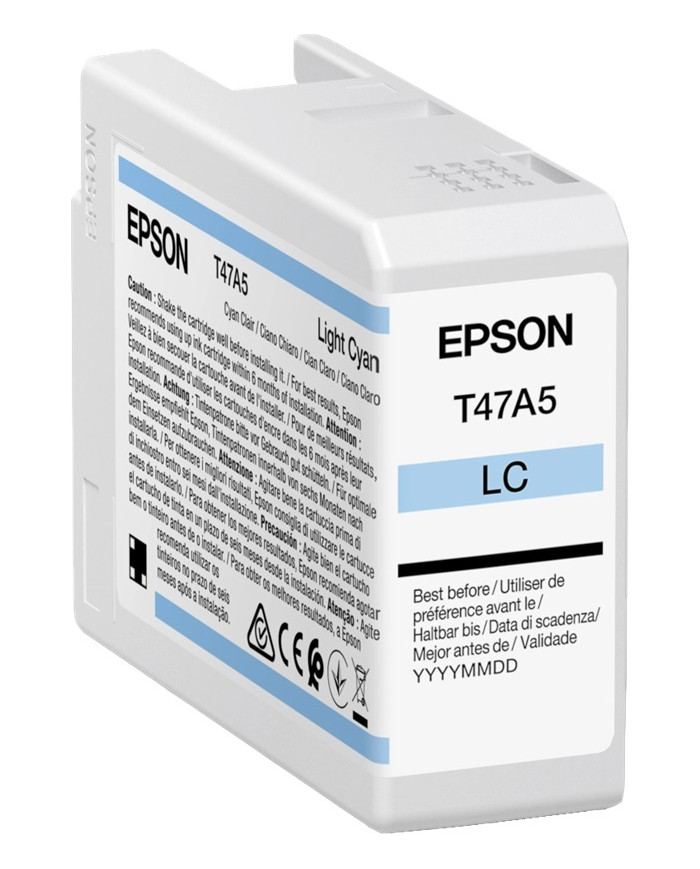Cartuccia Originale epson surecolor SC-P900 SC-P906 ciano chiaro T47A5 C13T47A500 Cartuccia Originale epson surecolor SC-P900 SC-P906 ciano chiaro T47A5 C13T47A500