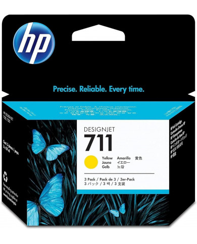 Cartuccia Originale HP 711 giallo CZ136A designjet T120 T520 nuovo Cartuccia Originale HP 711 giallo CZ136A designjet T120 T520 nuovo