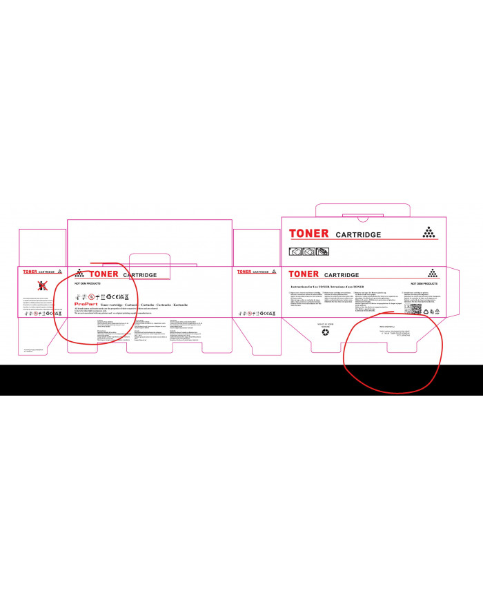 Neutral packaging - Universal box for TN248 TN248XL