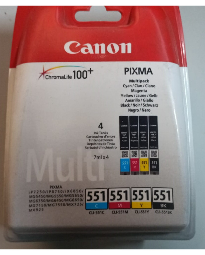 Multipack Cartuccia Originale Canon 6509B008AA 571 PIXMA nuovo Multipack Cartuccia Originale Canon 6509B008AA 571 PIXMA nuovo