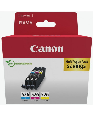 Cartuccia Multipack Originale Canon Serie 526 CLI526 tricromia 4541B006AA nuovo Cartuccia Multipack Originale Canon Serie 526 CLI526 tricromia 4541B006AA nuovo