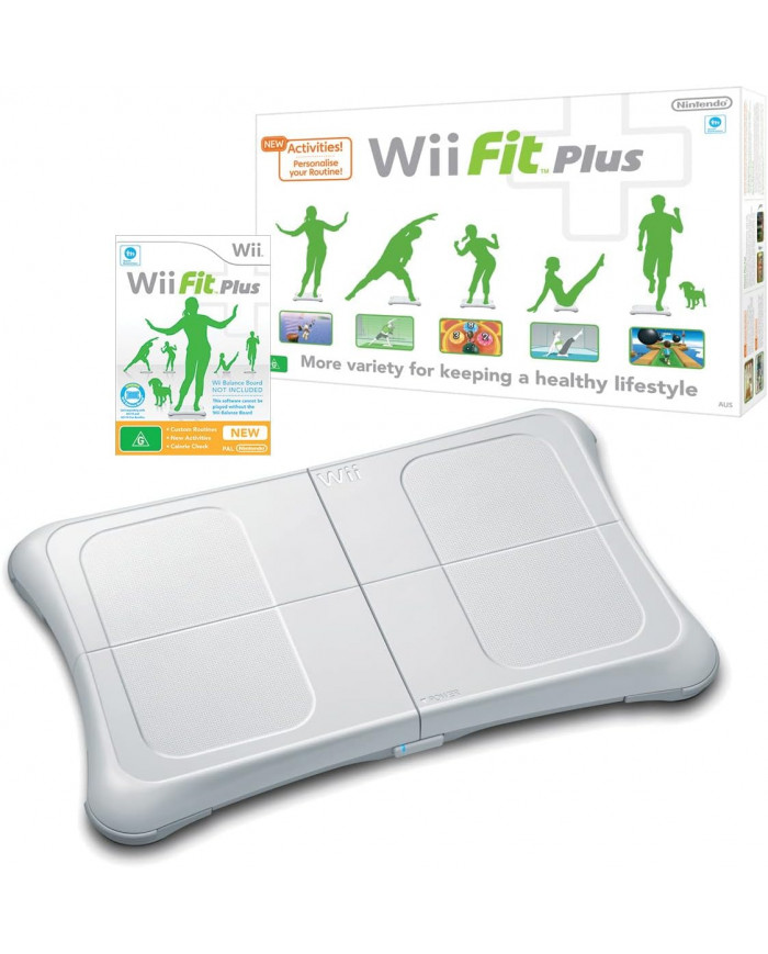 Nintendo Wii Fit Plus con Balance Board bianco nuovo Nintendo Wii Fit Plus con Balance Board bianco nuovo