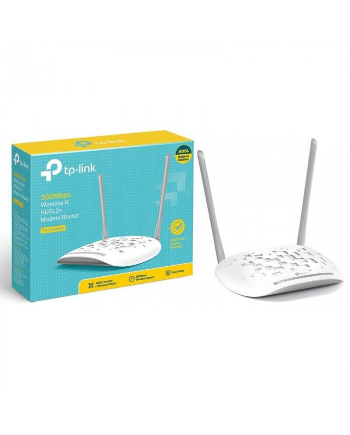 TP-LINK TD-W8961N Modem Router Adsl2+ Wi-Fi N300 Mbps 4 Porte Fast Ethernet TP-LINK TD-W8961N Modem Router Adsl2+ Wi-Fi N300 Mbps 4 Porte Fast Ethernet