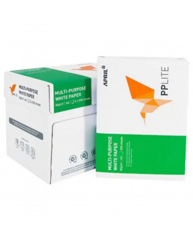 Cartone Carta per fotocopie e stampe April PPLite A4 - 80 grammi - 5 risme