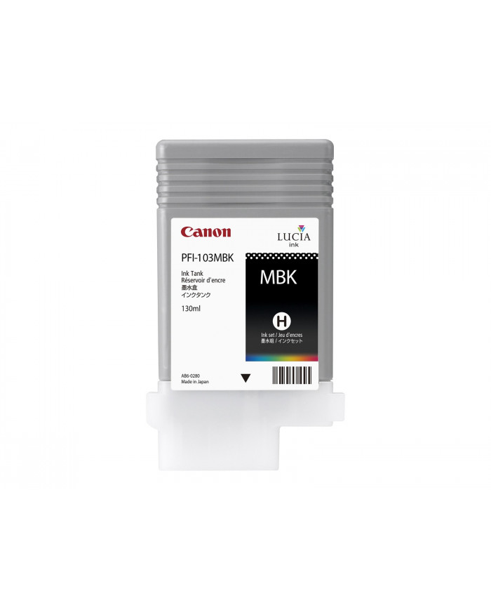Cartuccia Originale Canon PFI-103MBK Imageprograf IPF5100 IPF6200 Nero Matte
