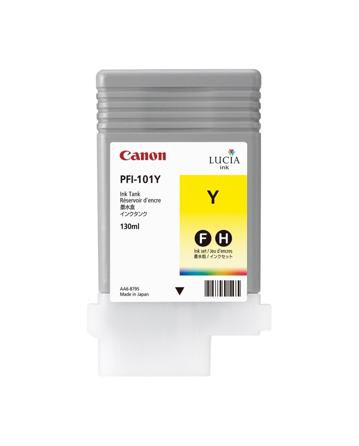 Cartuccia Originale Canon PFI-101Y Imageprograf IPF5100 IPF6200 Giallo