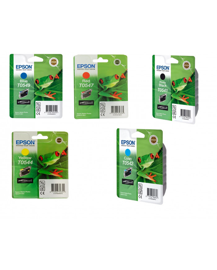 Kit Cartucce inchiostro originale Epson T0541 T0547 T0544 T0549 T0542