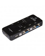 SWITCH KVM MANUALE PER 4 PC USB/VGA